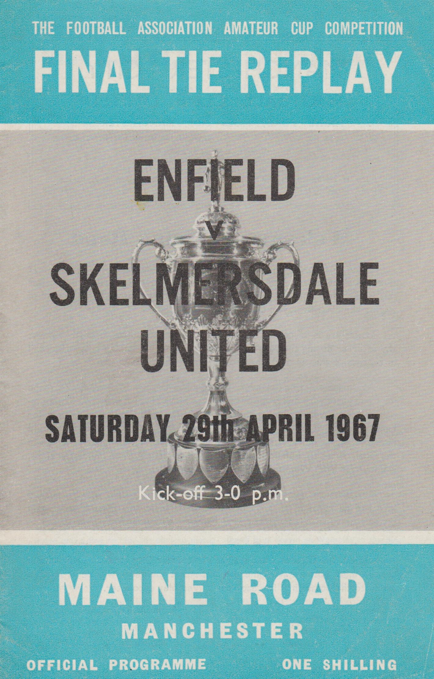 1967 FA AMATEUR CUP FINAL REPLAY - ENFIELD v SKELMERSDALE UTD